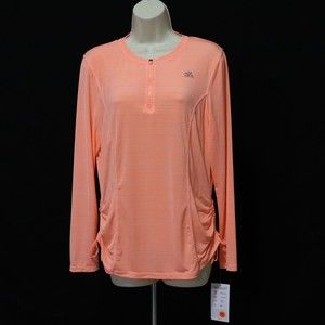 ZeroXposur Women's Sun Smart Swim Cover XL Pullover Top Shirt Orange NEW